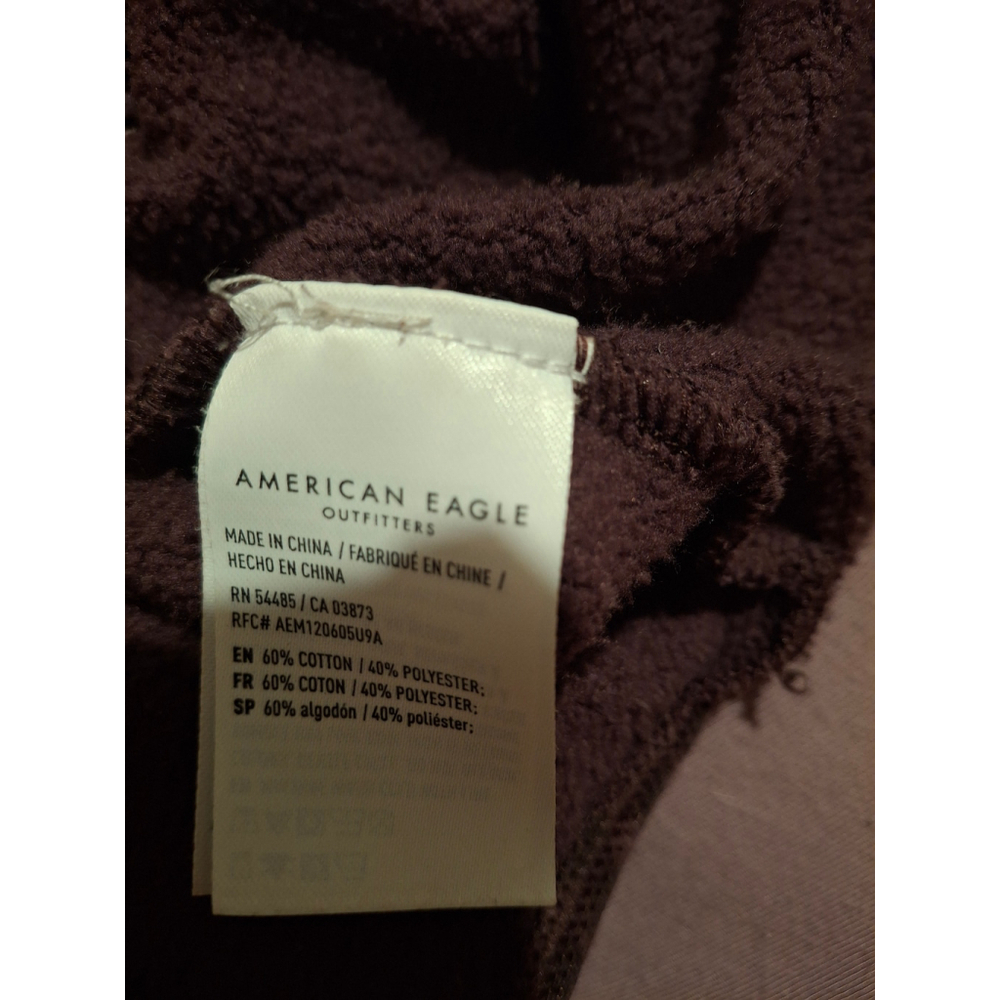 American Eagle Purple Leopard Print super soft oversized Sweatshirt Size M - Picture 6 of 6